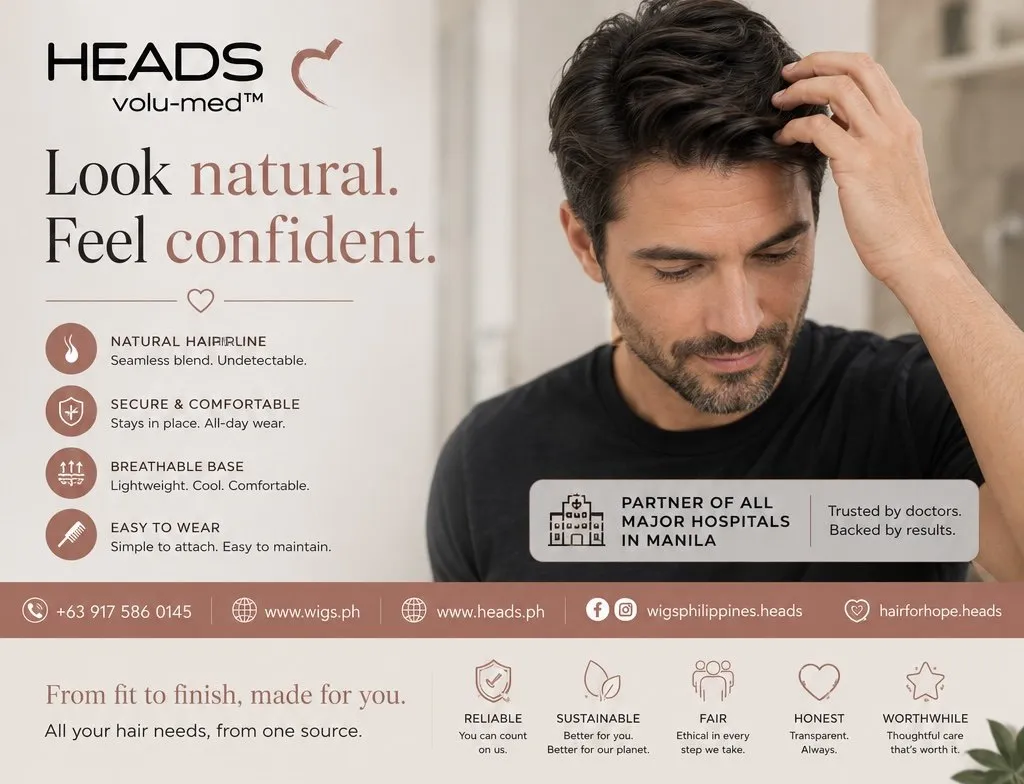HEADS — look natural, feel confident